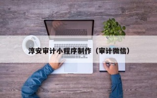 广元淳安审计小程序制作（审计微信）